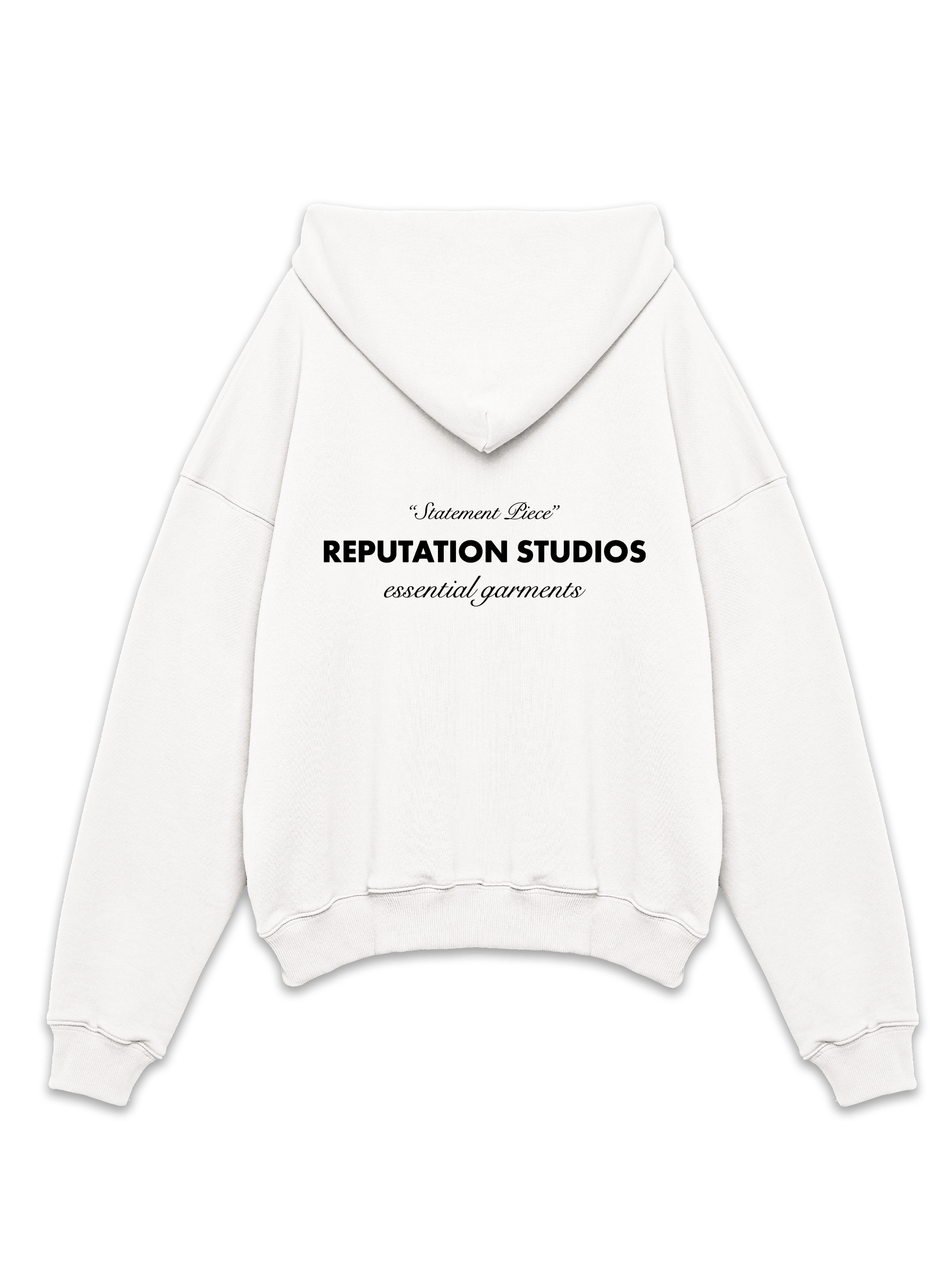 White 2025 reputation hoodie