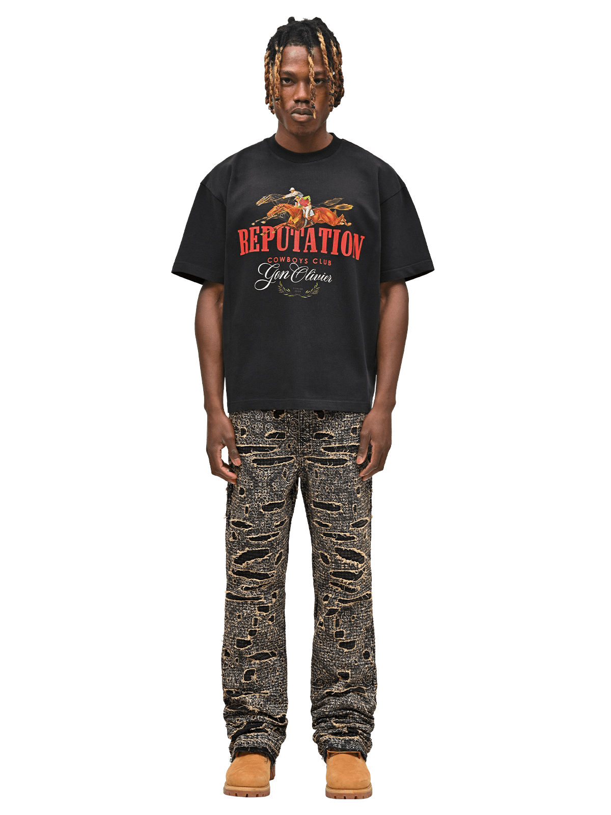 GonOlivier x Reputation Rodeo Tee - Black