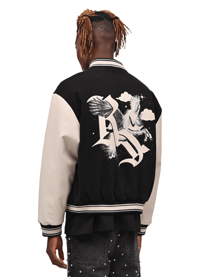 Pegasus Varsity Jacket - Black