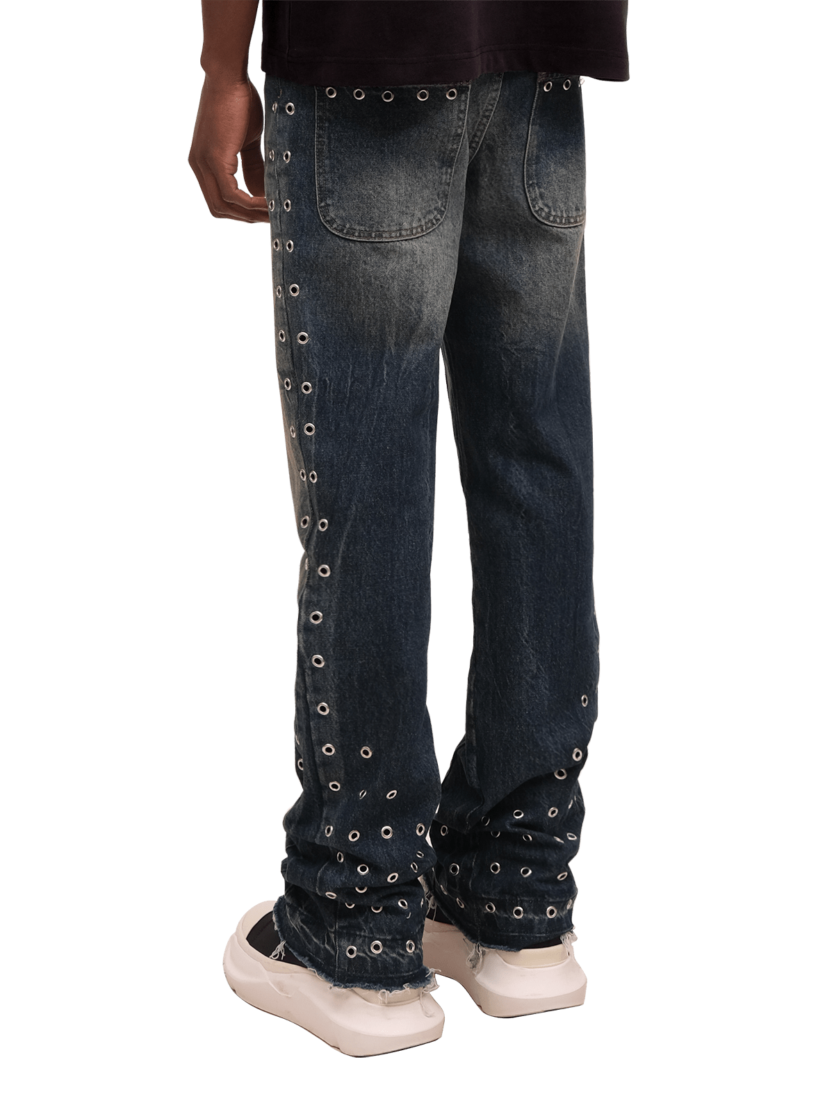 Eyelet Flare Denim