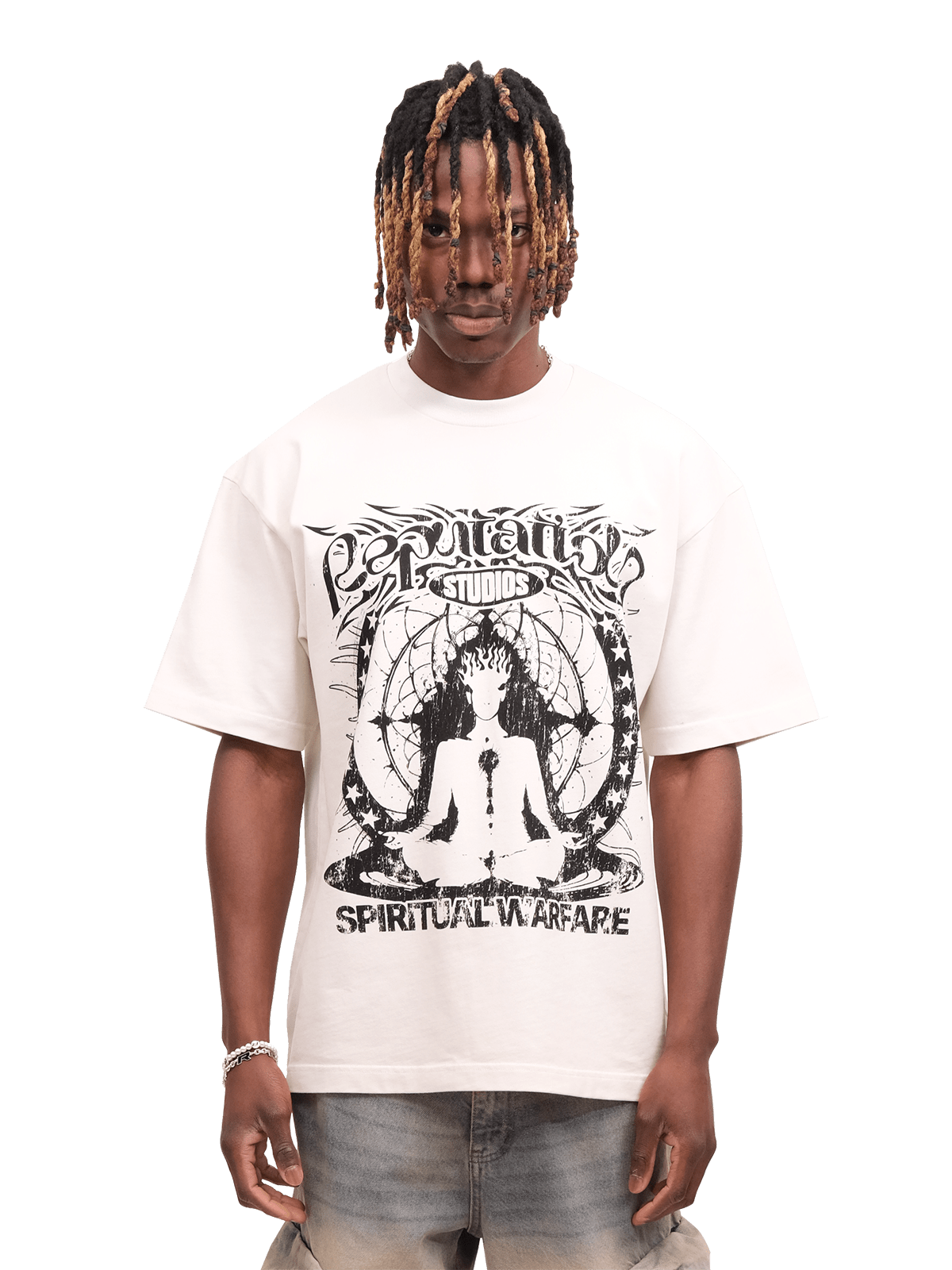 Spiritual Warfare Tee - Vintage White