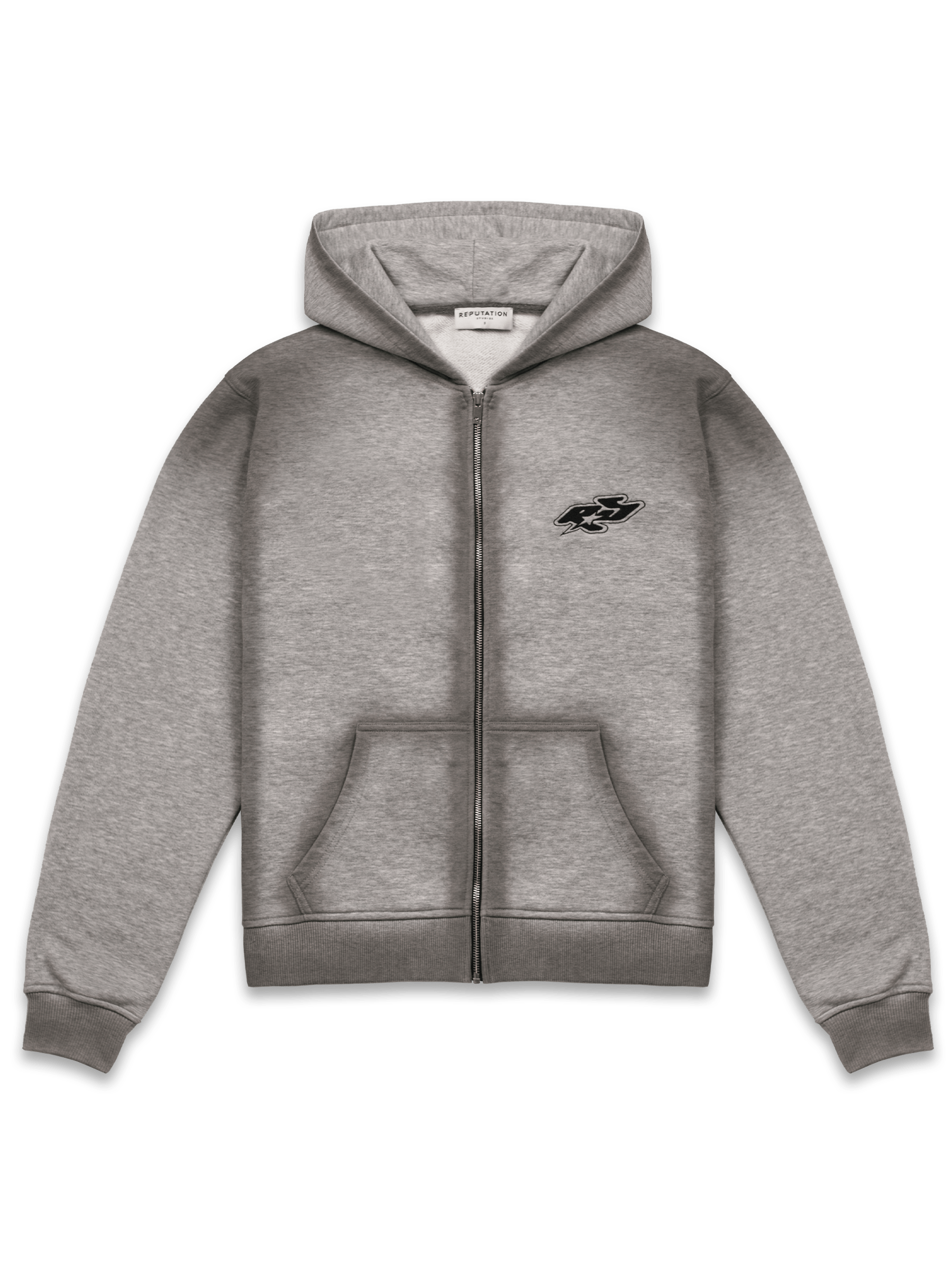 Y2K Zipper Hoodie - Heather Grey