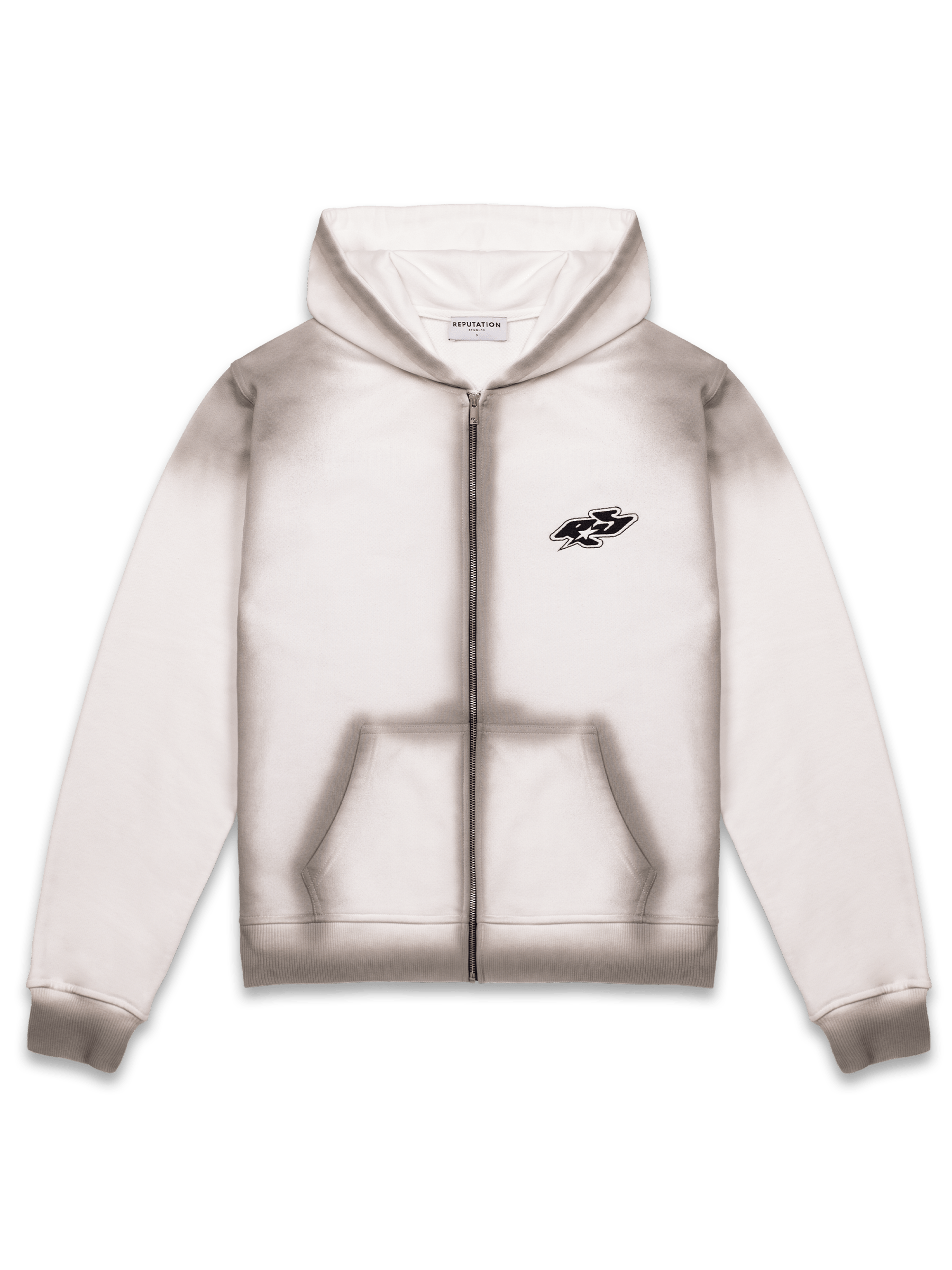 Y2K Zipper Hoodie - Pearl