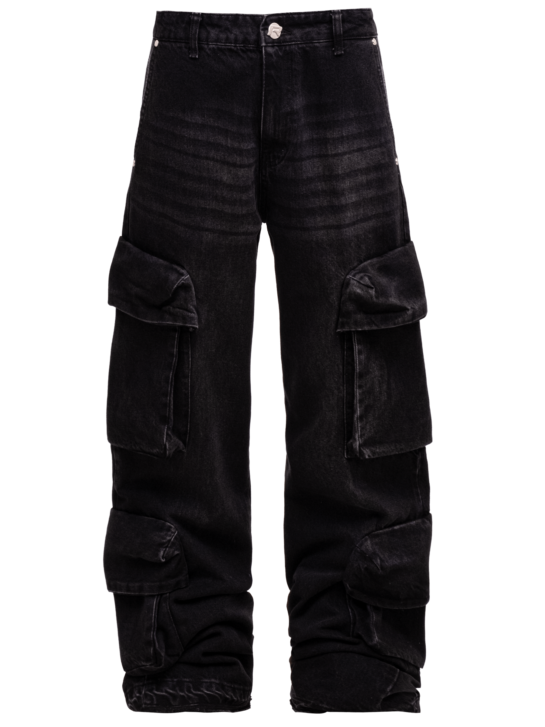 Double Cargo Denim - Black