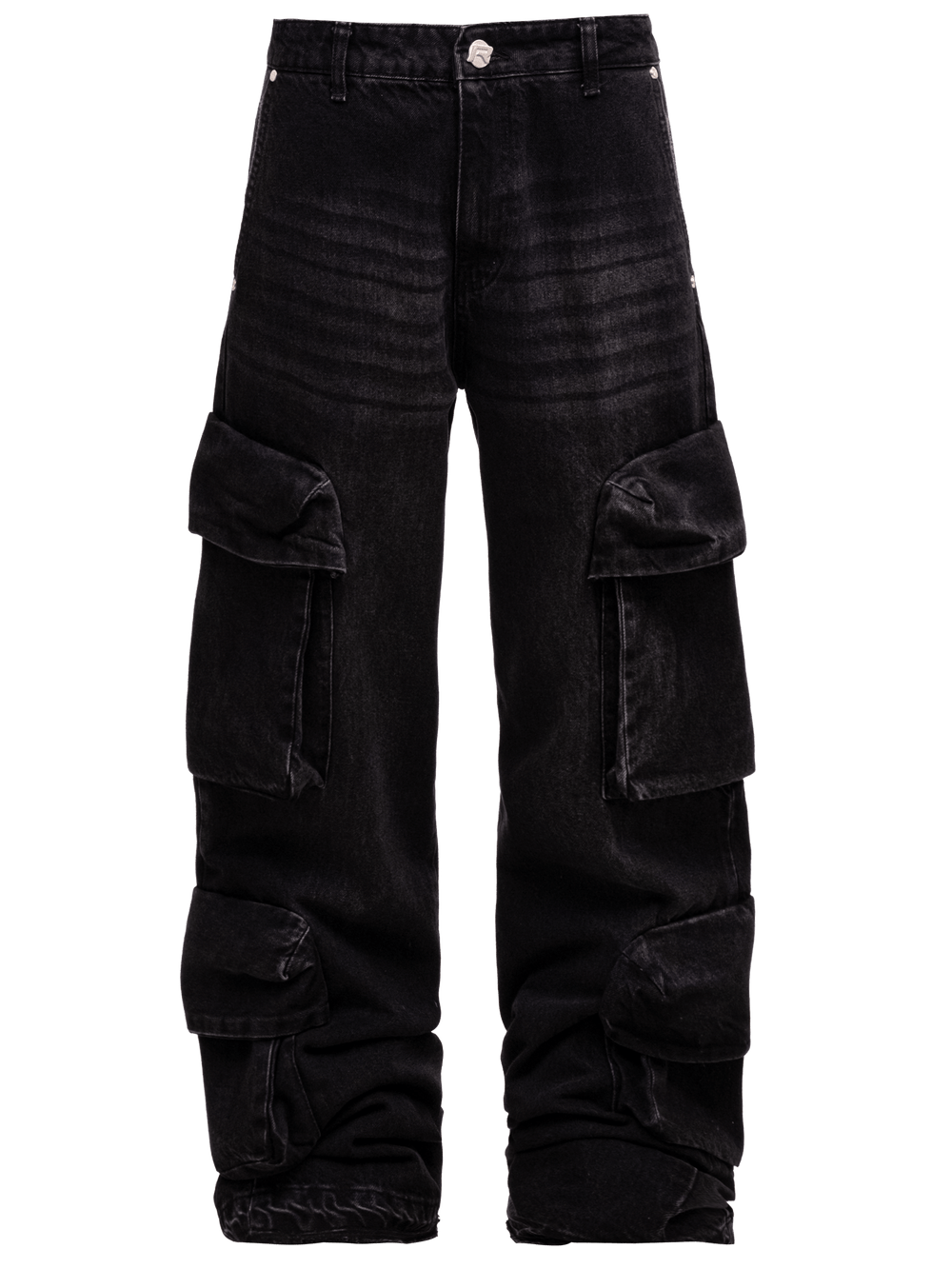 Double Cargo Denim - Black