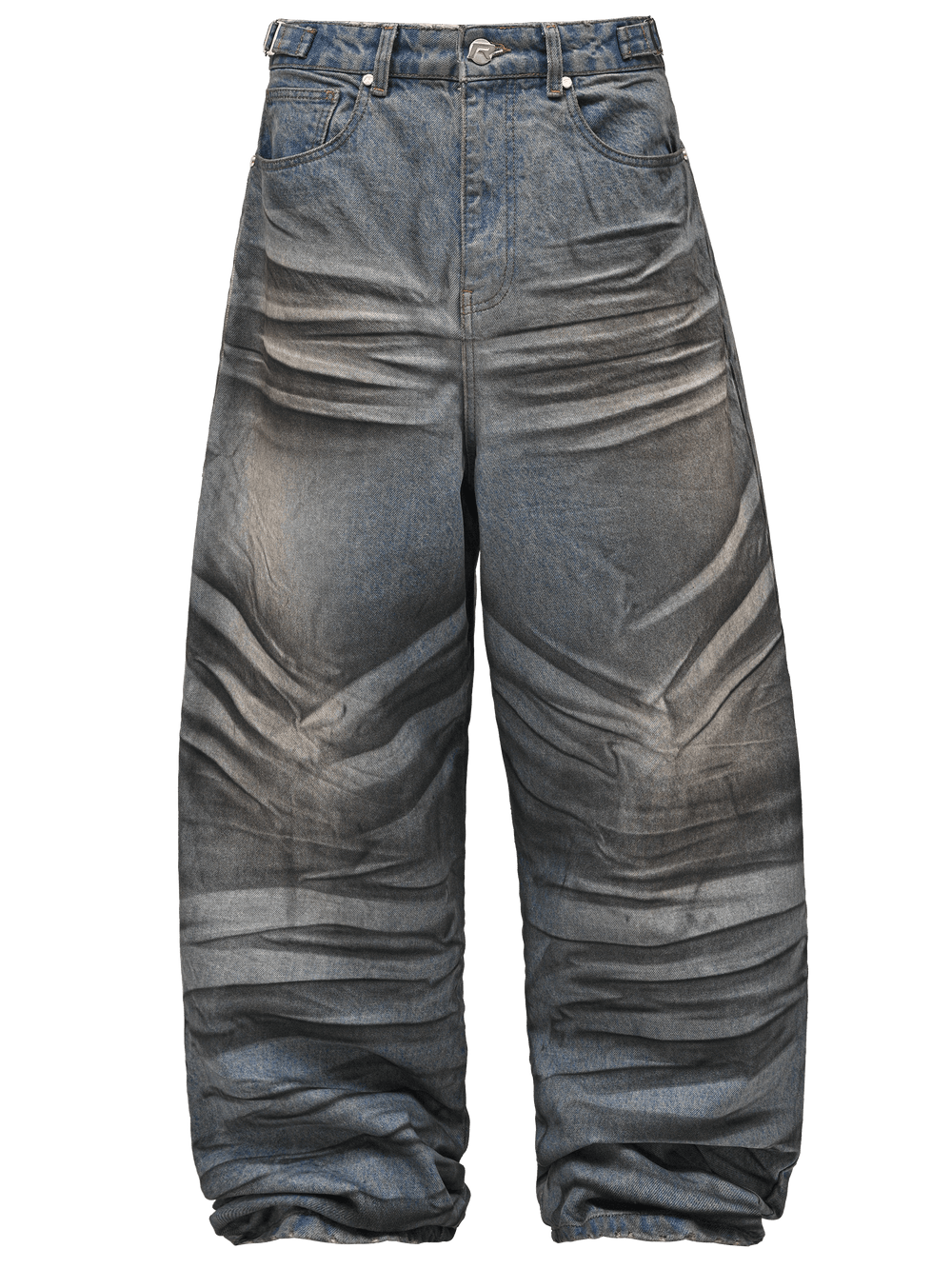 Grunge Baggy Denim - Blue Wash