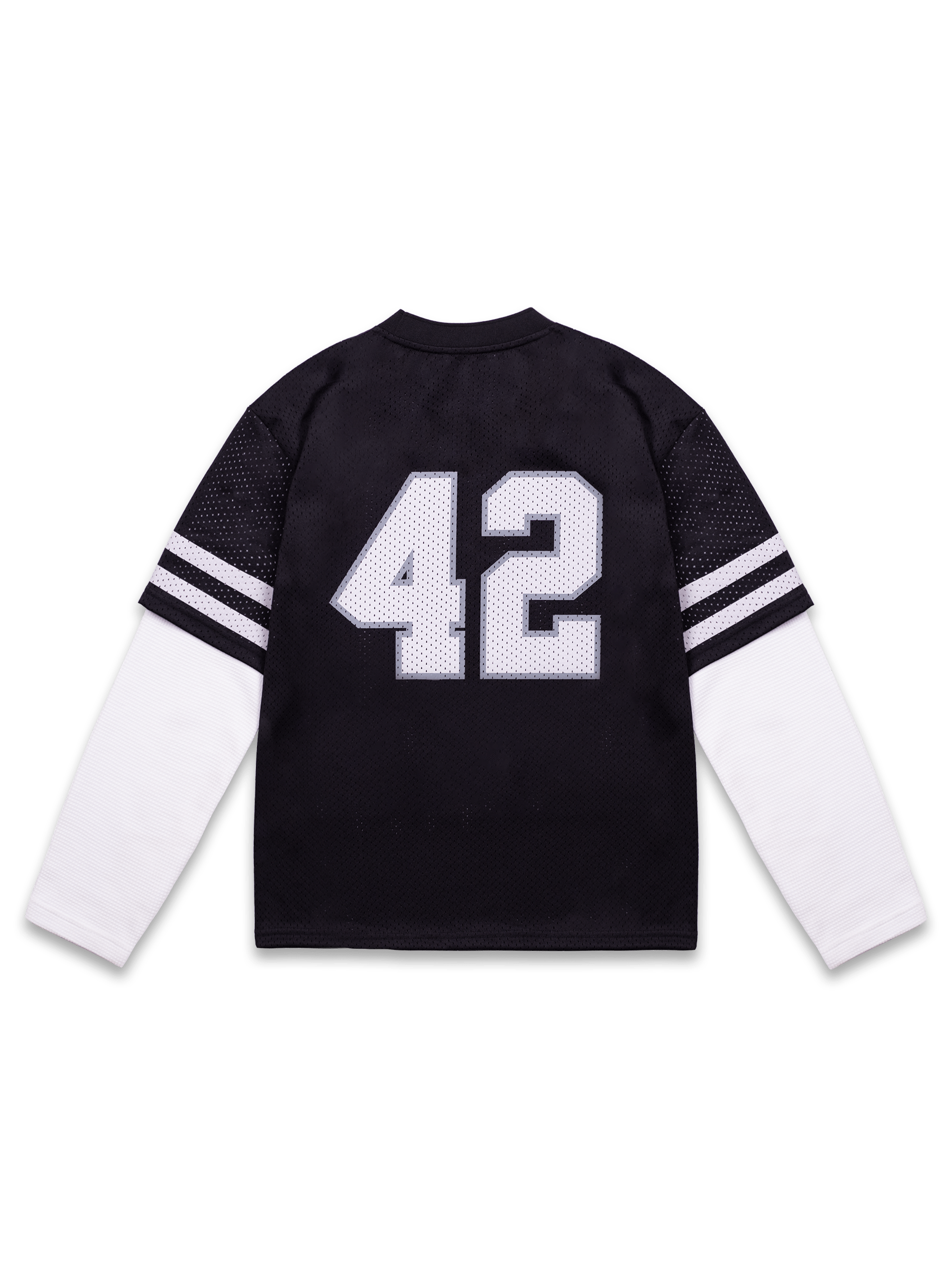 Mesh Layered Jersey - Black