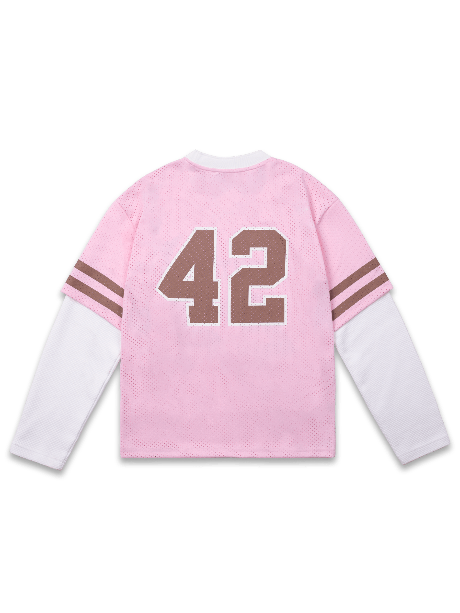 Mesh Layered Jersey - Pink