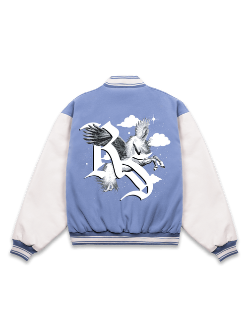 Pegasus Varsity Jacket - Baby Blue