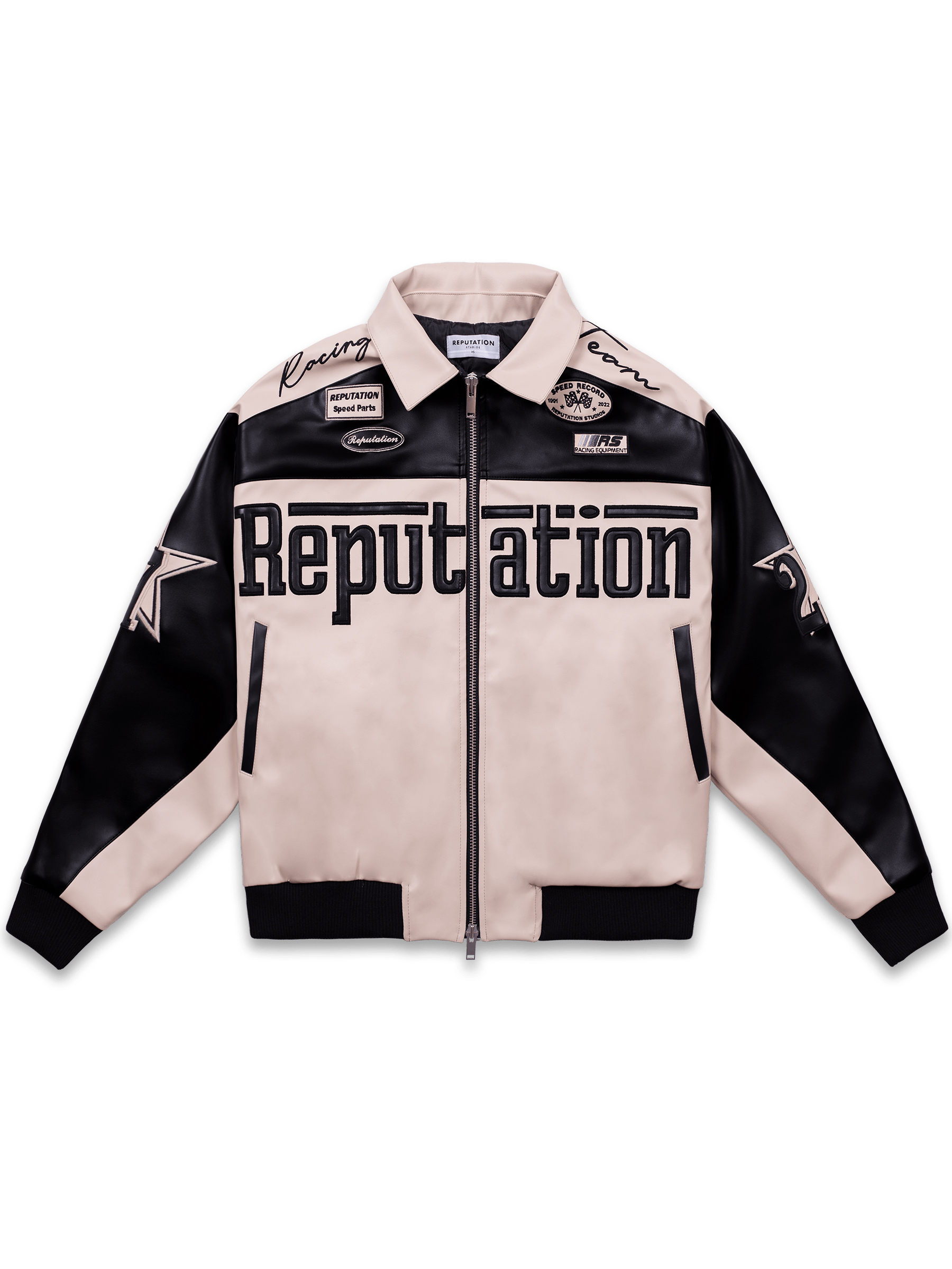 Racing Leather Jacket - Black – Reputation Studios