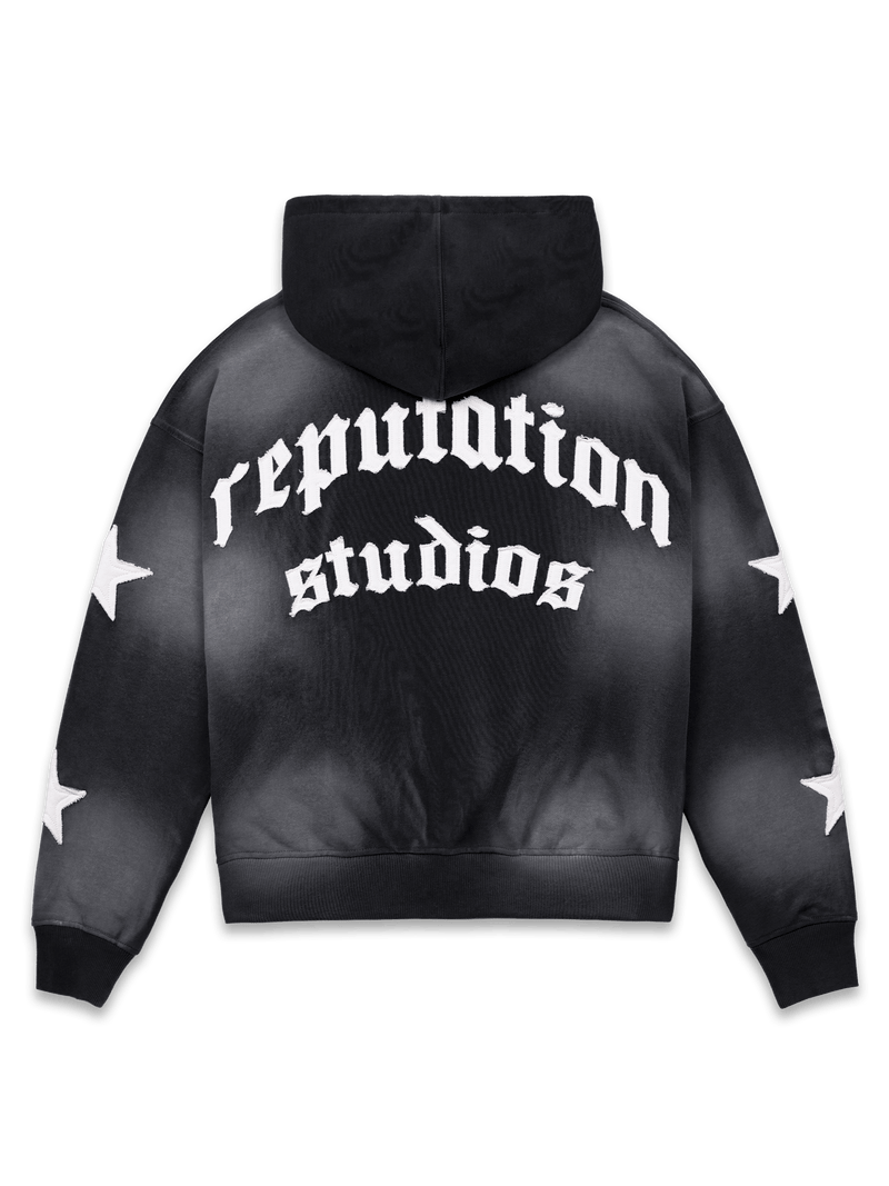 Sun Fade Hoodie - Black – Reputation Studios