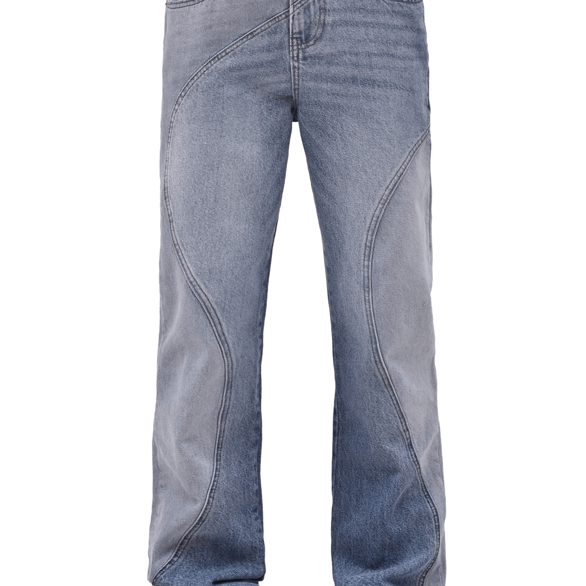 Wave Flare Denim - Light Stone