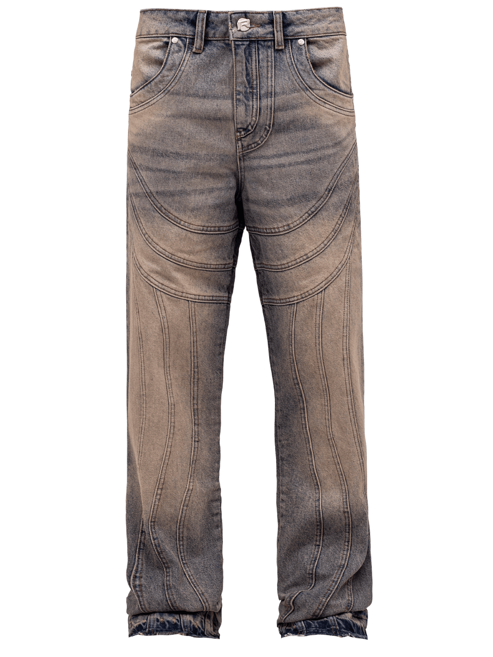 Wave Stitch Denim - Cream Wash