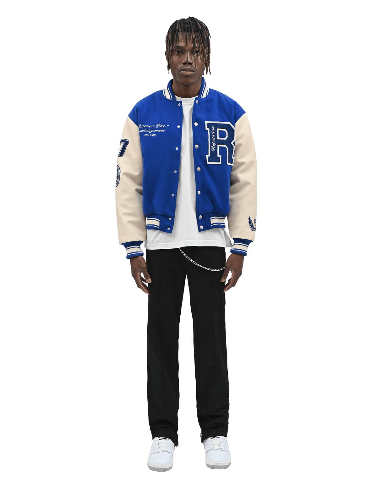 "Statement Piece" Varsity Jacket - Royal Blue