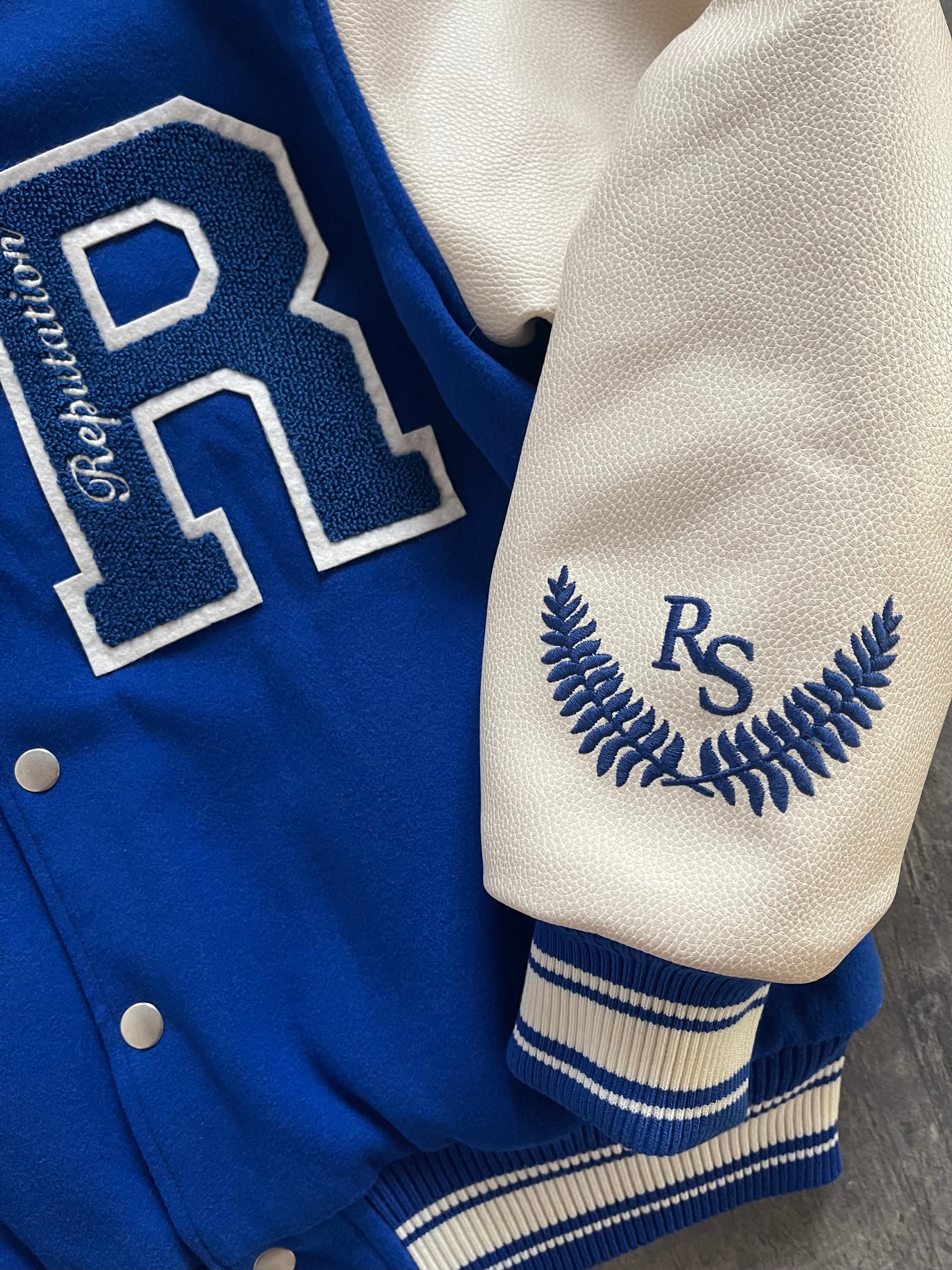 "Statement Piece" Varsity Jacket - Royal Blue