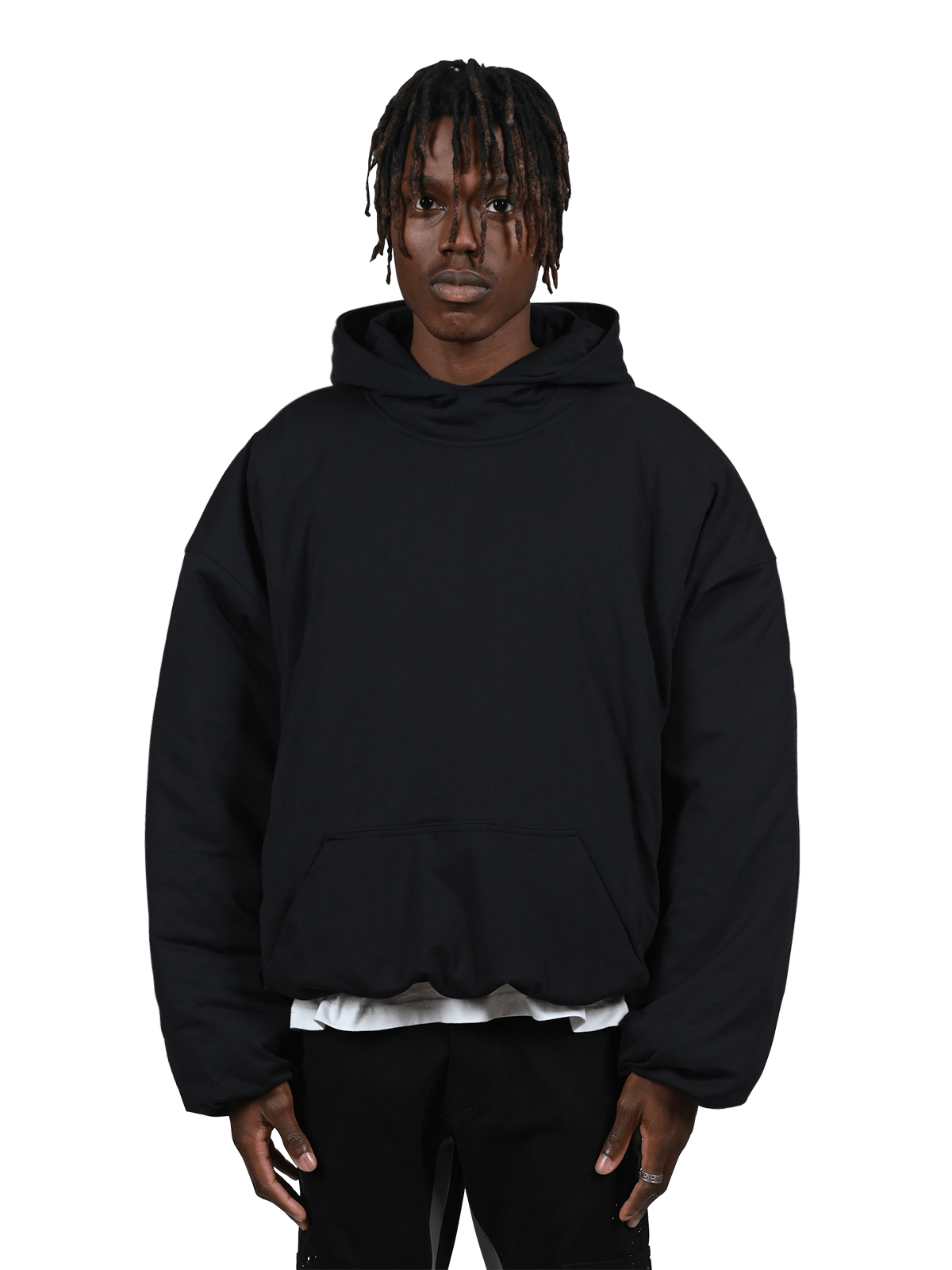 Puffer Hoodie - Black