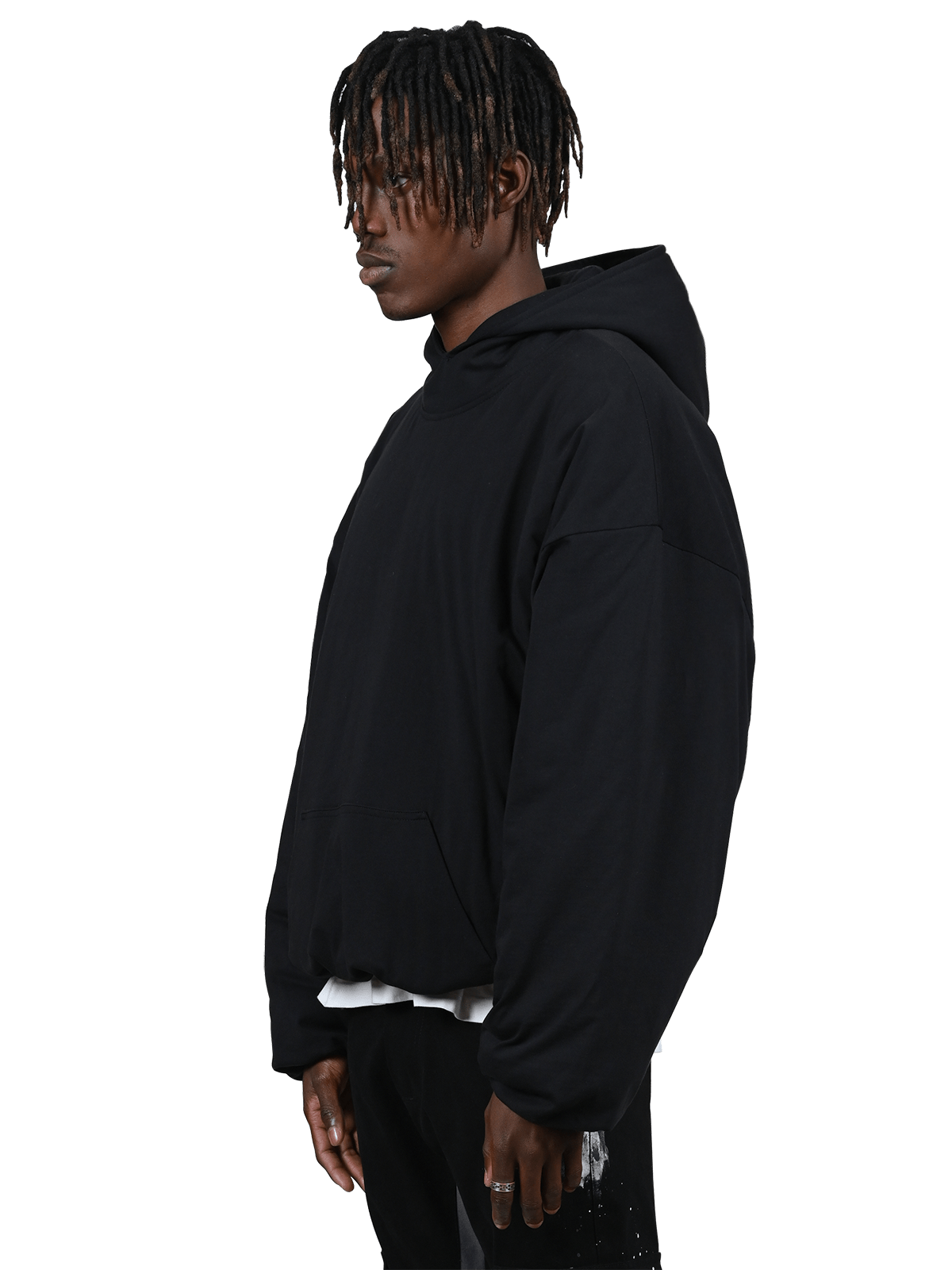 Puffer Hoodie - Black