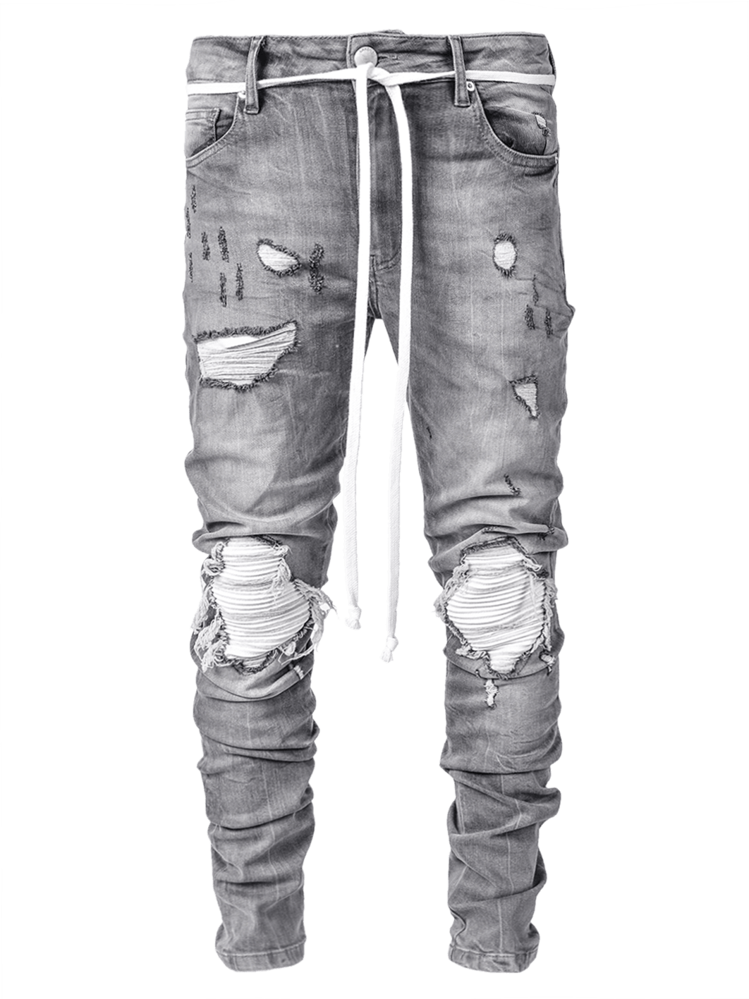 Biker Patch Denim - Stone