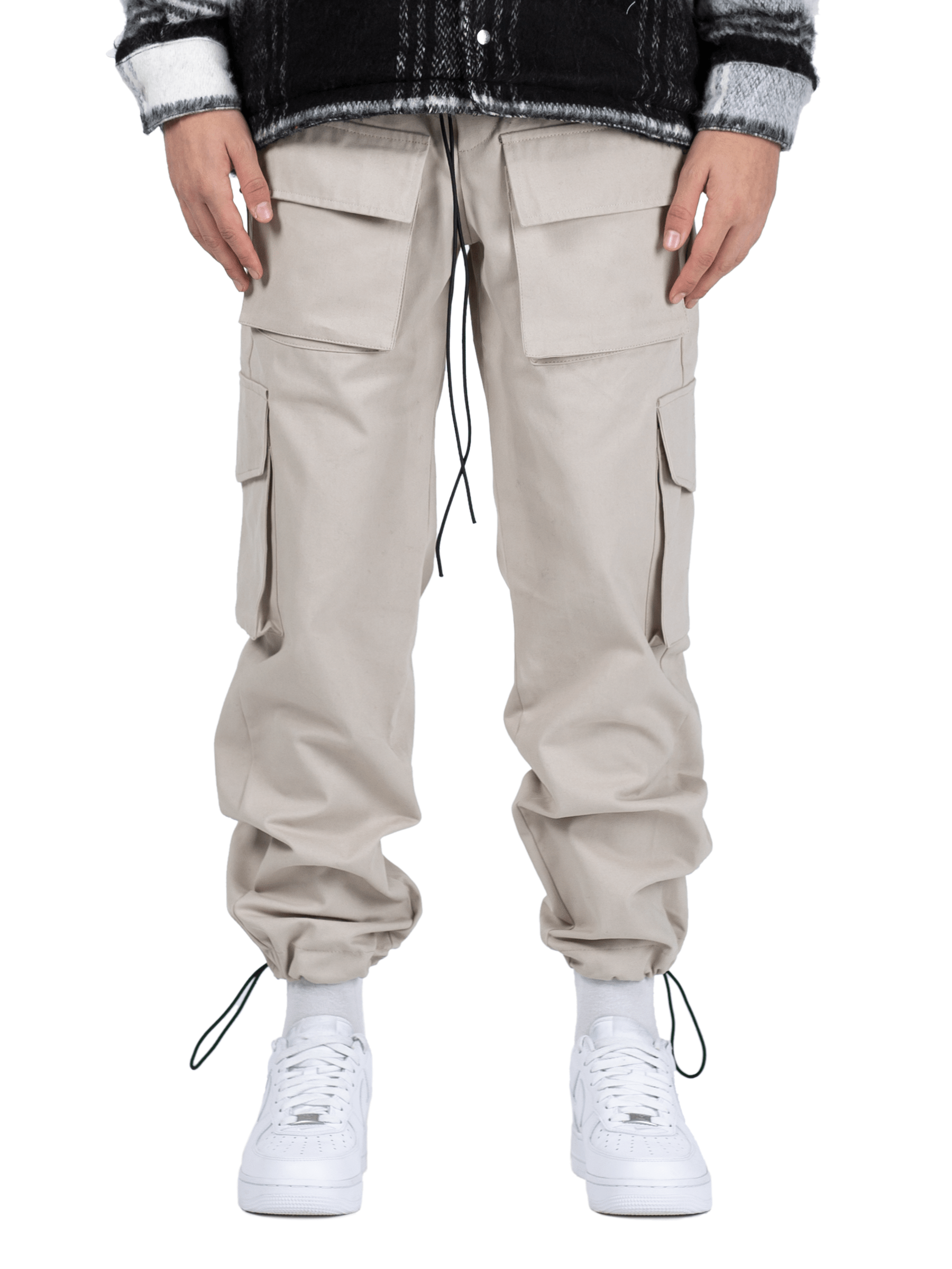 Front Pocket Cargo Pants - Stone