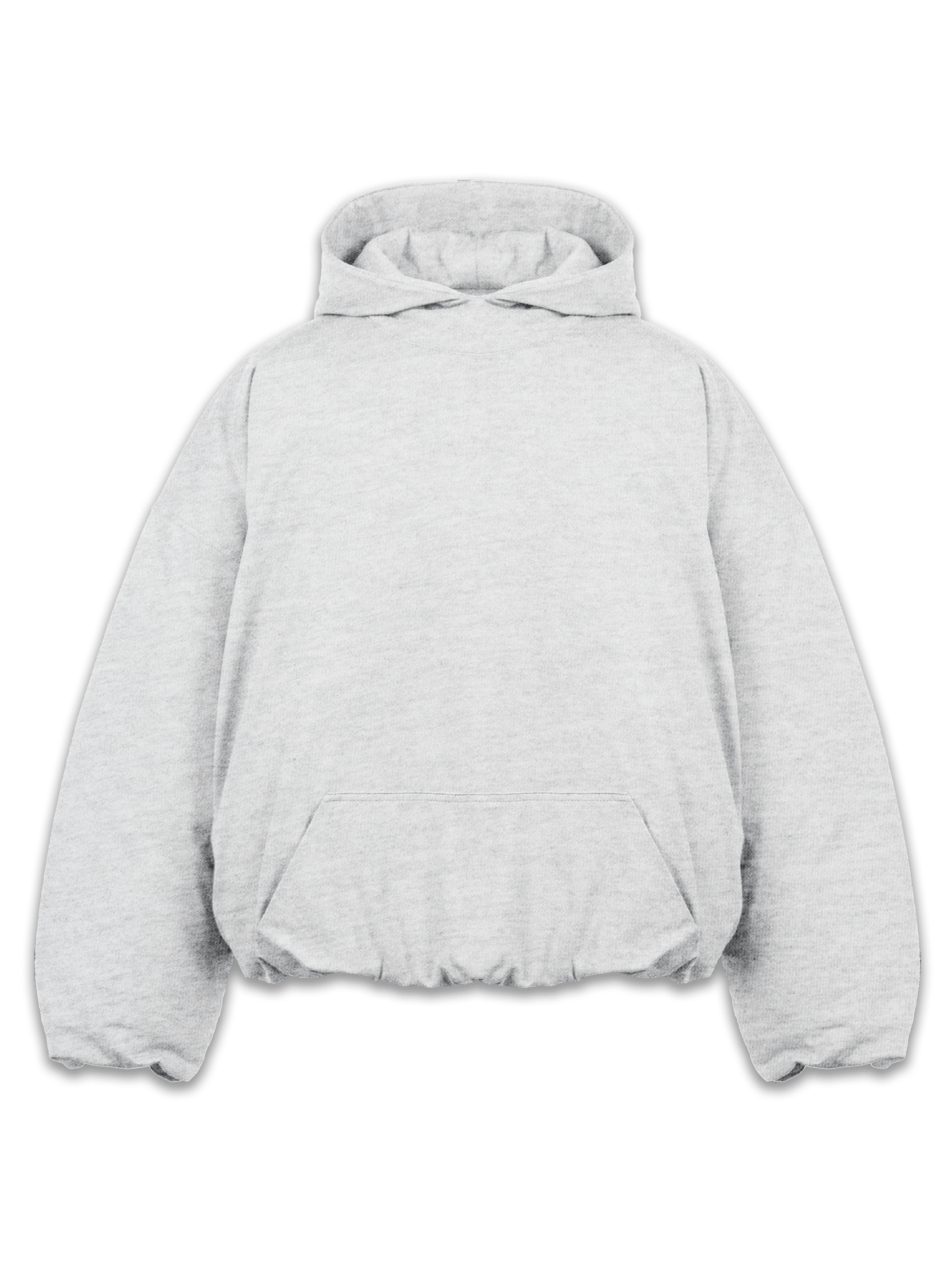 Puffer Hoodie - Heather Grey